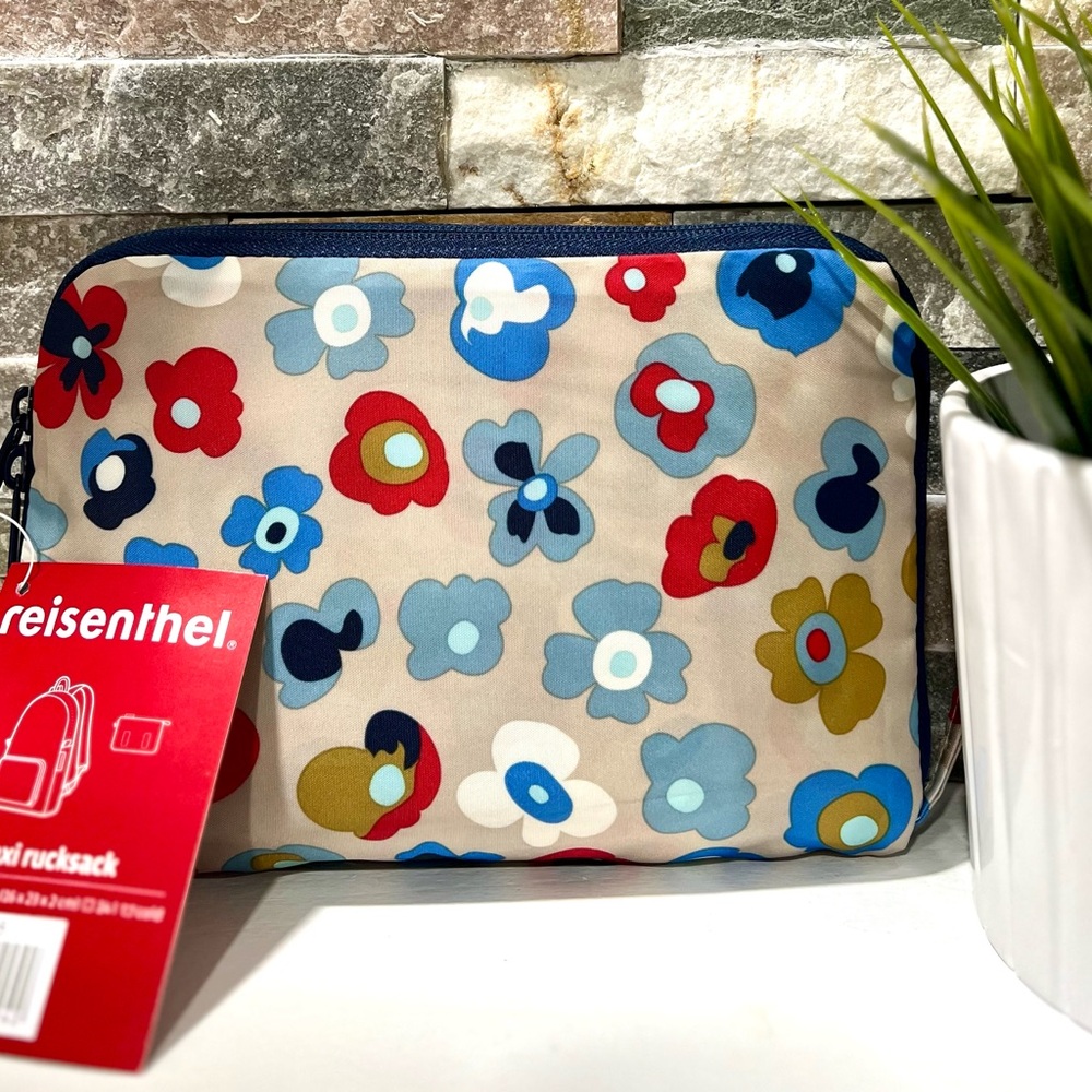 Reusable Portable Flower Travel Backpack with built in carrying pouch
